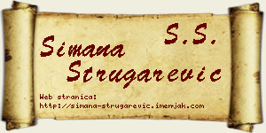 Simana Strugarević vizit kartica